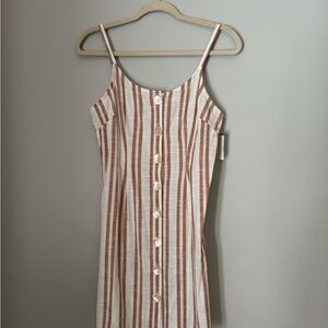 Striped Button-Down Dress